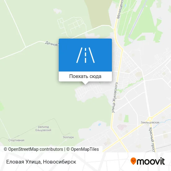 Карта Еловая Улица
