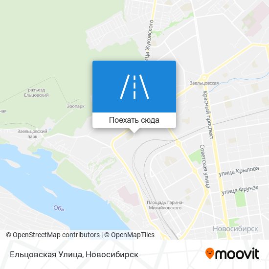 Карта Ельцовская Улица