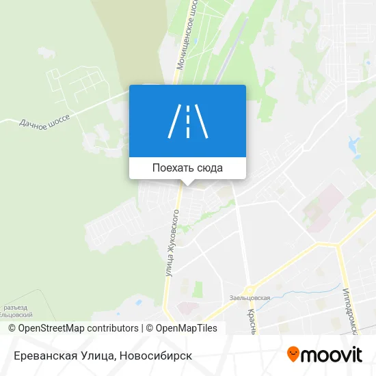 Карта Ереванская Улица
