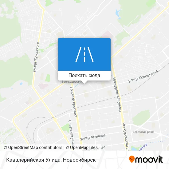 Карта Кавалерийская Улица