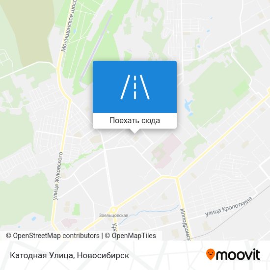 Карта Катодная Улица