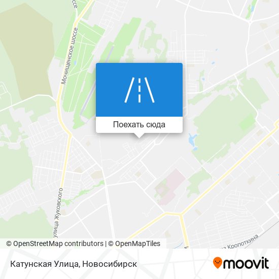 Карта Катунская Улица