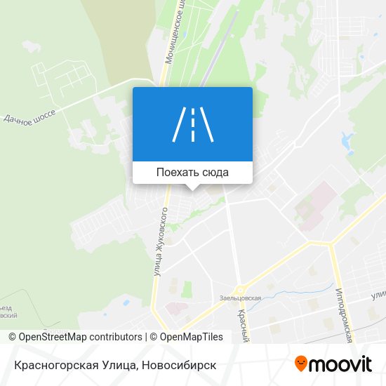 Карта Красногорская Улица