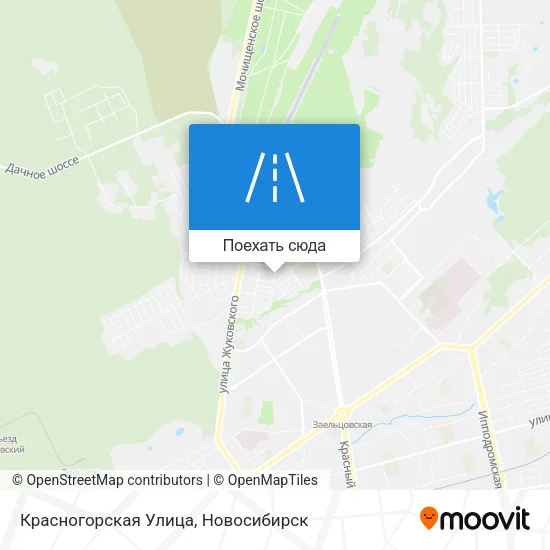 Карта Красногорская Улица
