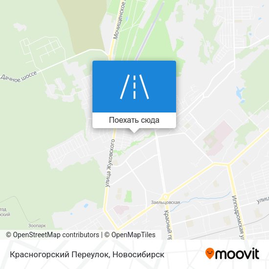 Карта Красногорский Переулок
