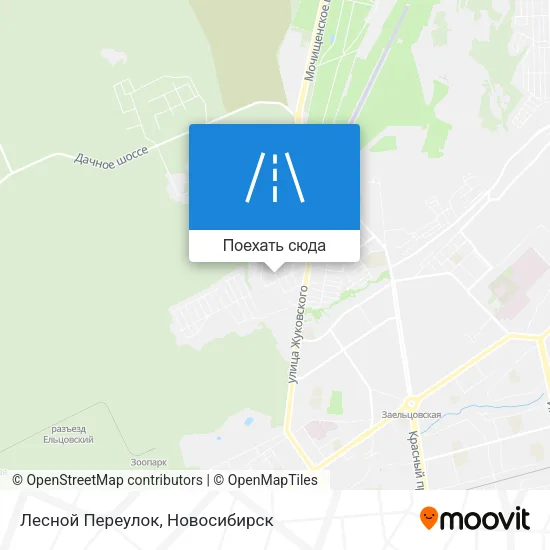 Карта Лесной Переулок