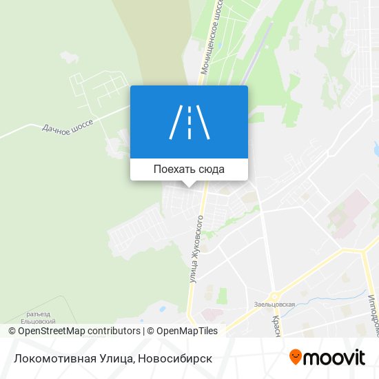 Карта Локомотивная Улица