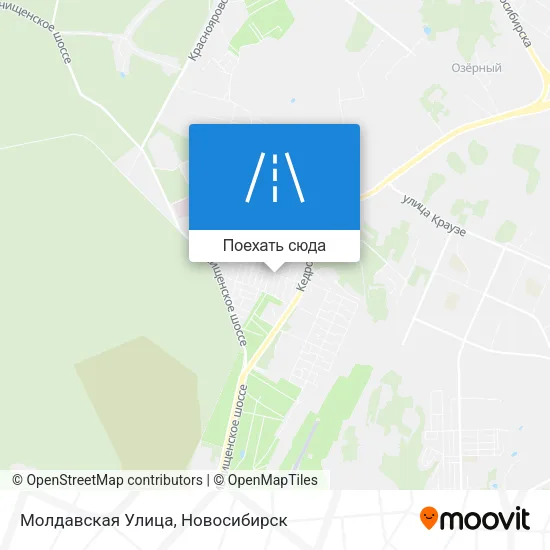 Карта Молдавская Улица