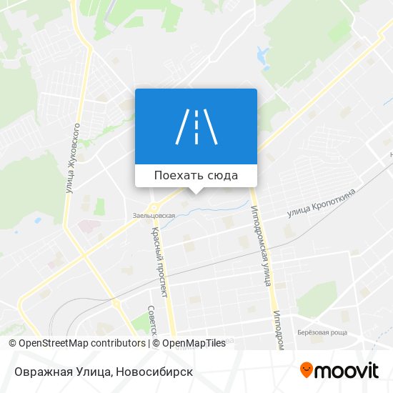 Карта Овражная Улица