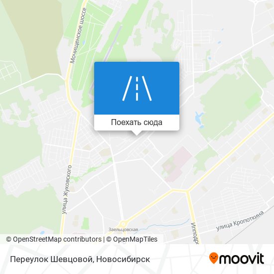 Карта Переулок Шевцовой