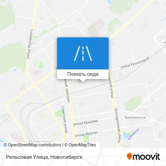 Карта Рельсовая Улица