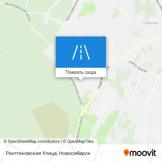 Карта Рентгеновская Улица