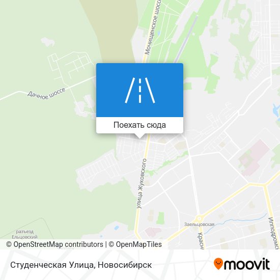Карта Студенческая Улица