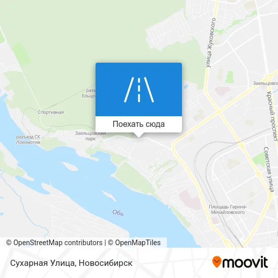 Карта Сухарная Улица