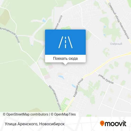 Карта Улица Аренского