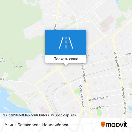 Карта Улица Балакирева