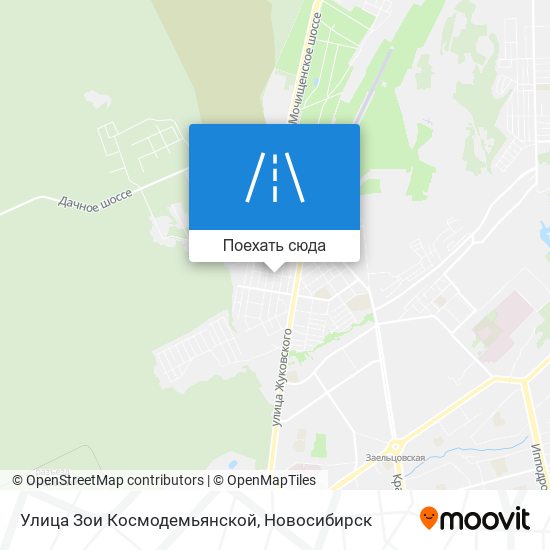 Карта Улица Зои Космодемьянской