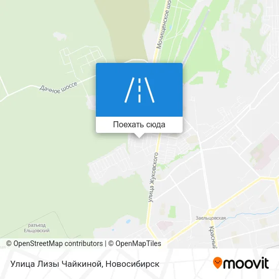 Карта Улица Лизы Чайкиной
