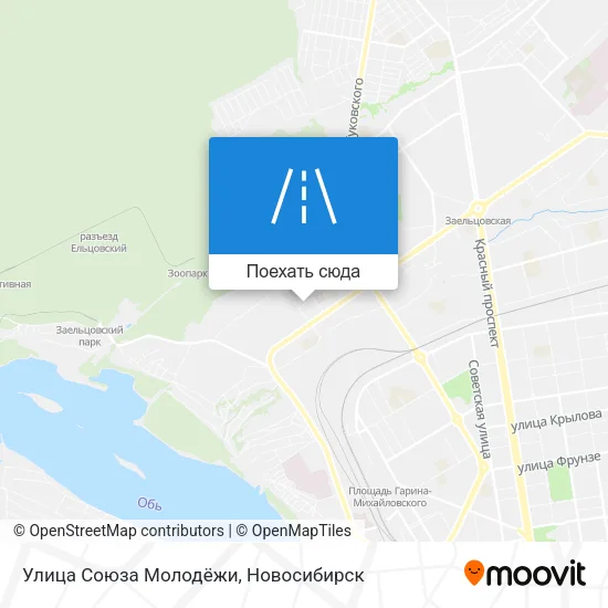 Карта Улица Союза Молодёжи