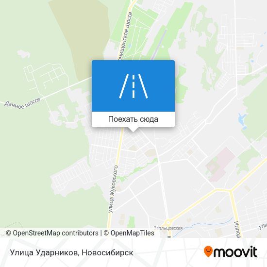 Карта Улица Ударников