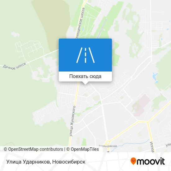 Карта Улица Ударников