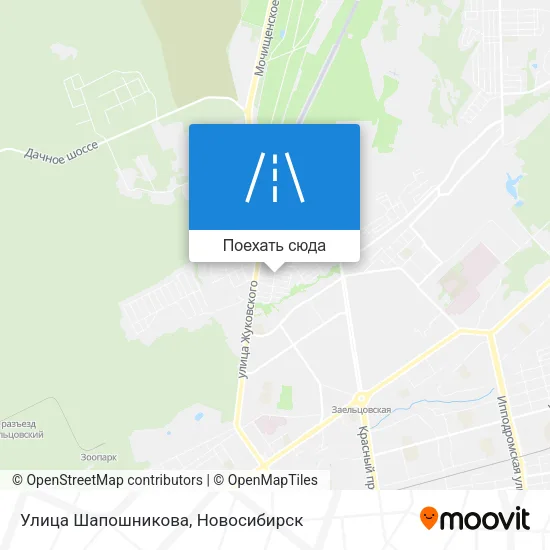 Карта Улица Шапошникова