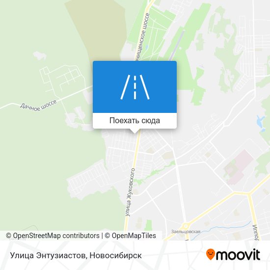 Карта Улица Энтузиастов