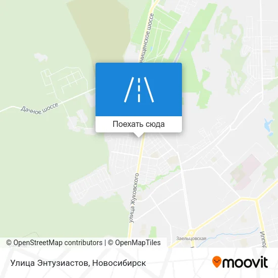 Карта Улица Энтузиастов