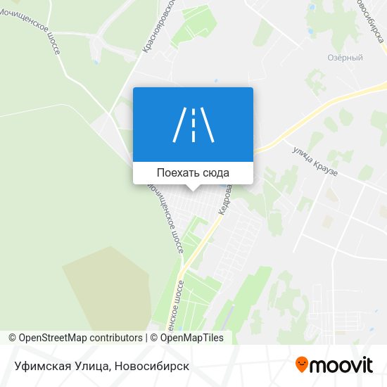Карта Уфимская Улица