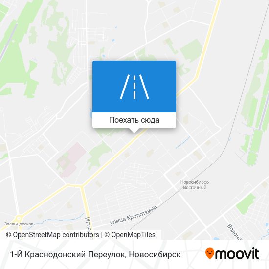Карта 1-Й Краснодонский Переулок