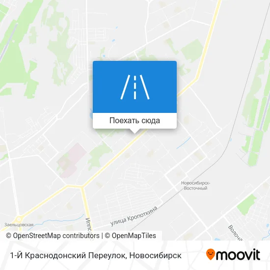 Карта 1-Й Краснодонский Переулок
