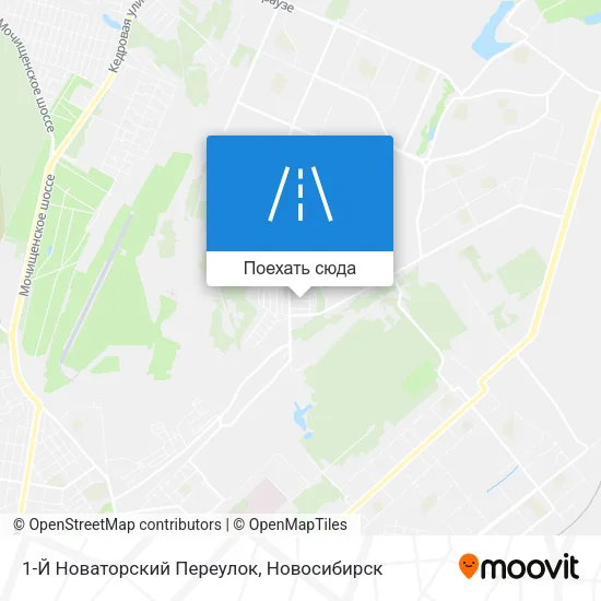 Карта 1-Й Новаторский Переулок