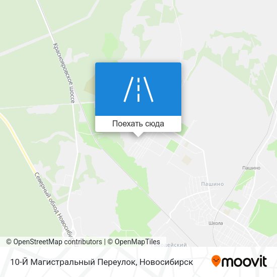 Карта 10-Й Магистральный Переулок