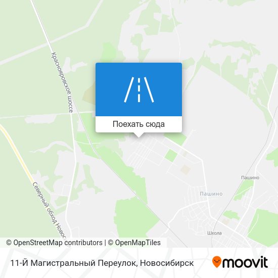 Карта 11-Й Магистральный Переулок