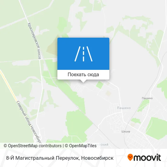 Карта 8-Й Магистральный Переулок