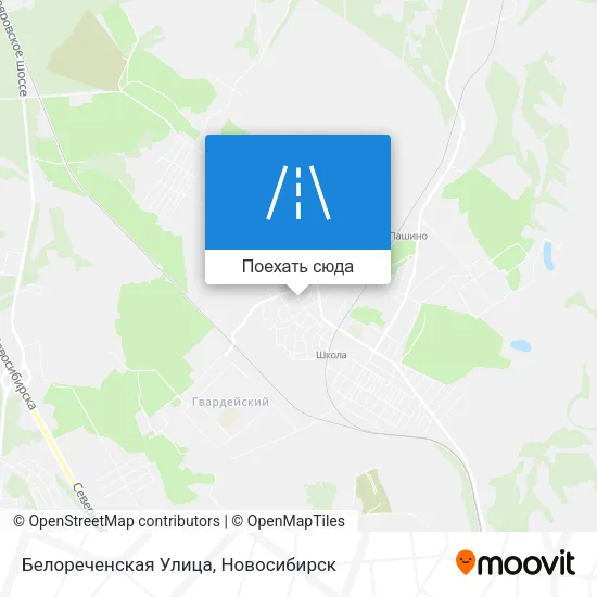 Карта Белореченская Улица