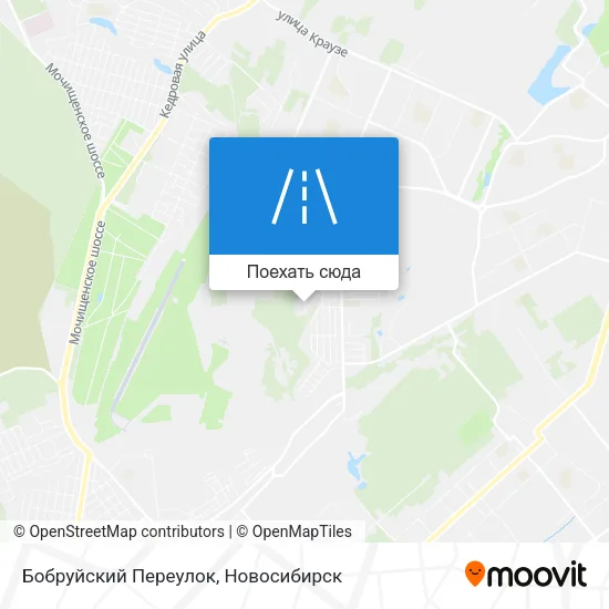 Карта Бобруйский Переулок