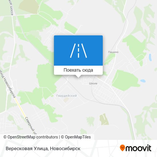 Карта Вересковая Улица
