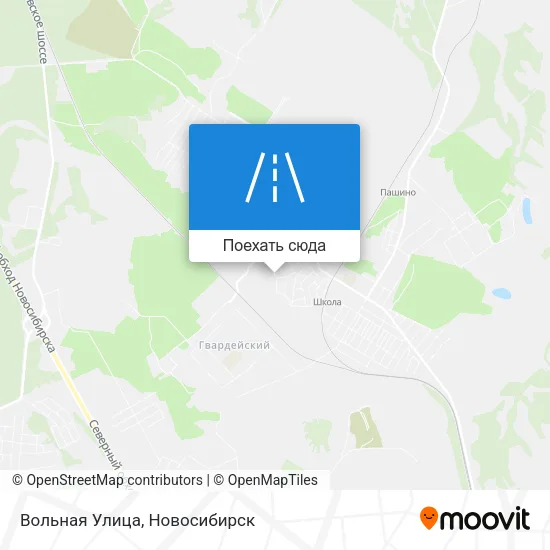 Карта Вольная Улица