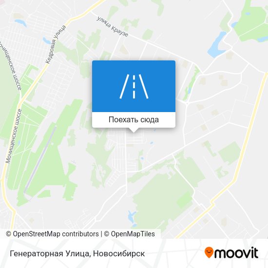 Карта Генераторная Улица
