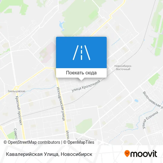Карта Кавалерийская Улица