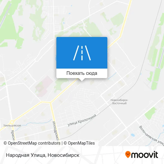 Карта Народная Улица