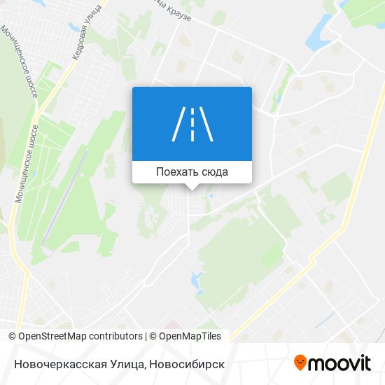 Карта Новочеркасская Улица