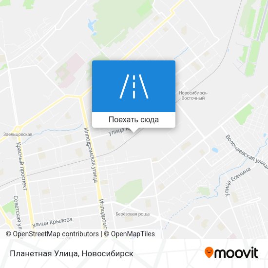 Карта Планетная Улица
