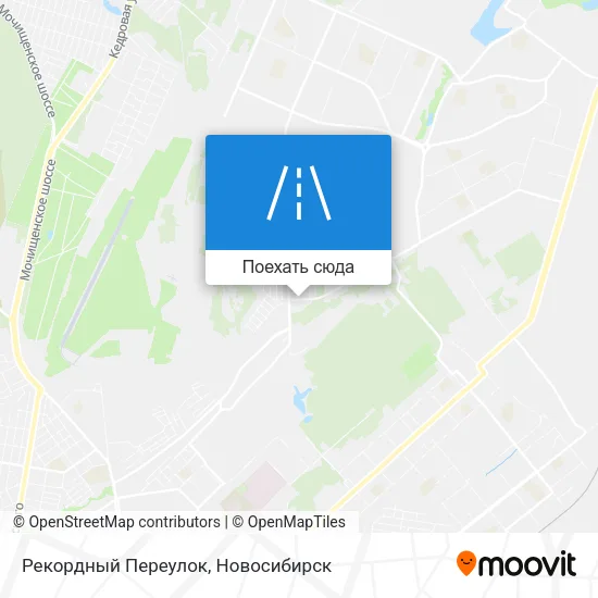 Карта Рекордный Переулок