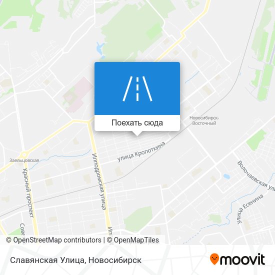 Карта Славянская Улица