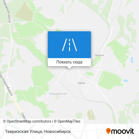 Карта Тевризская Улица
