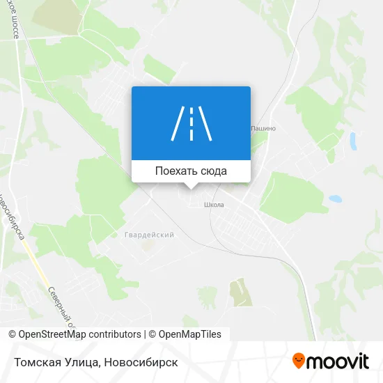 Карта Томская Улица