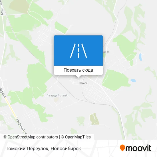 Карта Томский Переулок