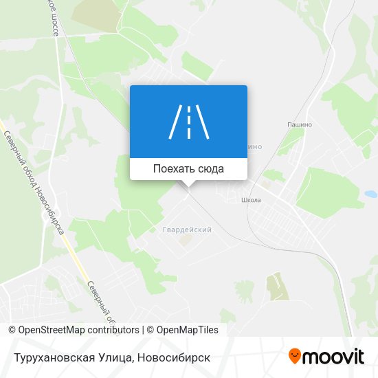 Карта Турухановская Улица